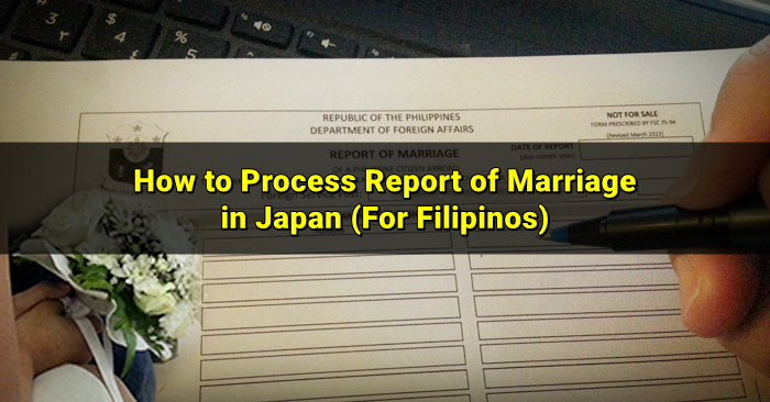 report of marriage in japan