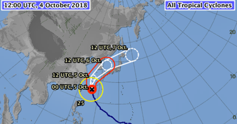 Southern Japan Braces for Typhoon Kong-rey