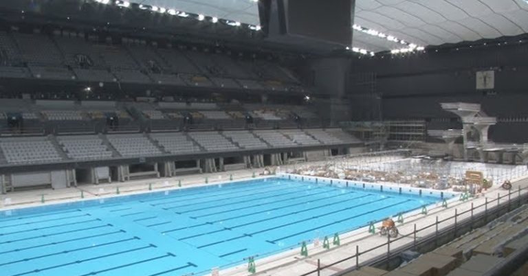 15,000-Seat Olympic Aquatics Center Unveiled for Tokyo 2020 Games