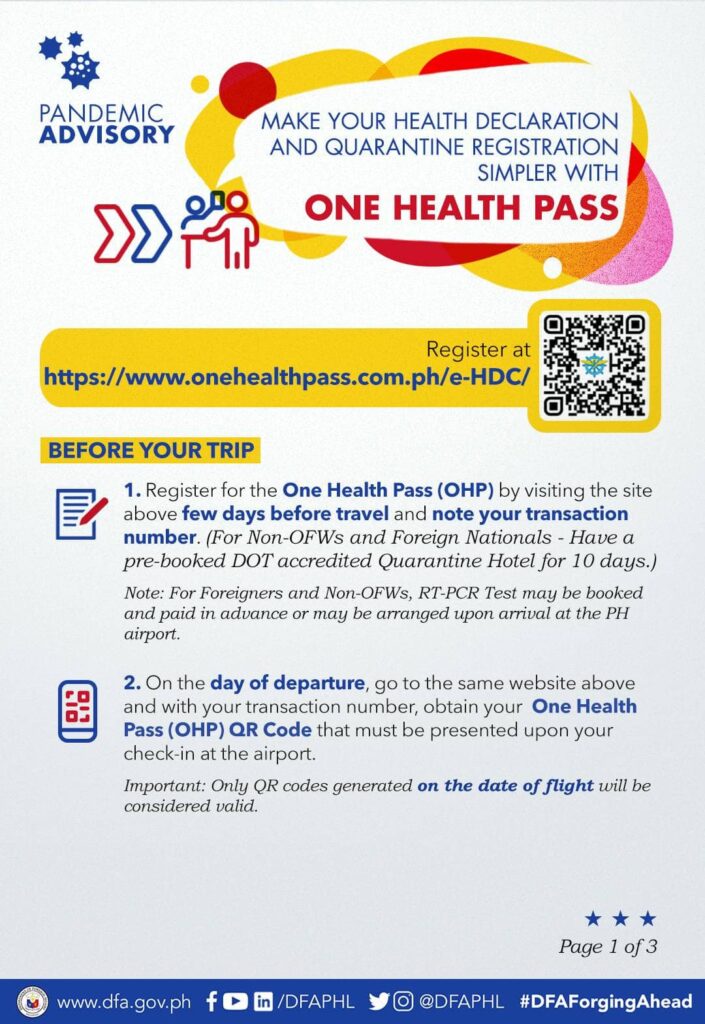 How To Register in One Health Pass